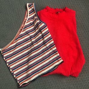 Two shein crop tops